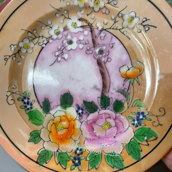 Vintage-Hand Painted CeramicCruetSet,1920's Japan,serving dish(2),cups/saucers 4 - Picture 15 of 16